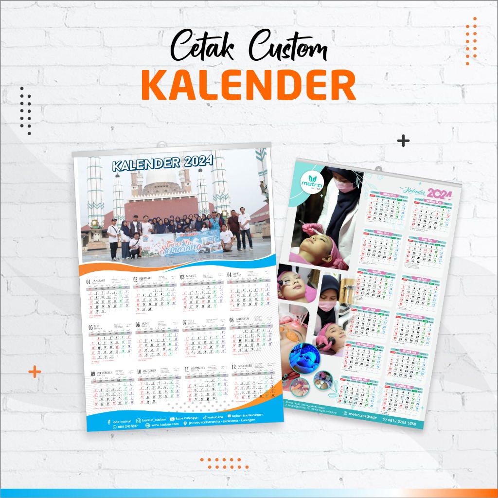 KALENDER DINDING CUSTOM / KALENDER CUSTOM DESAIN / KALENDER DINDING 2024