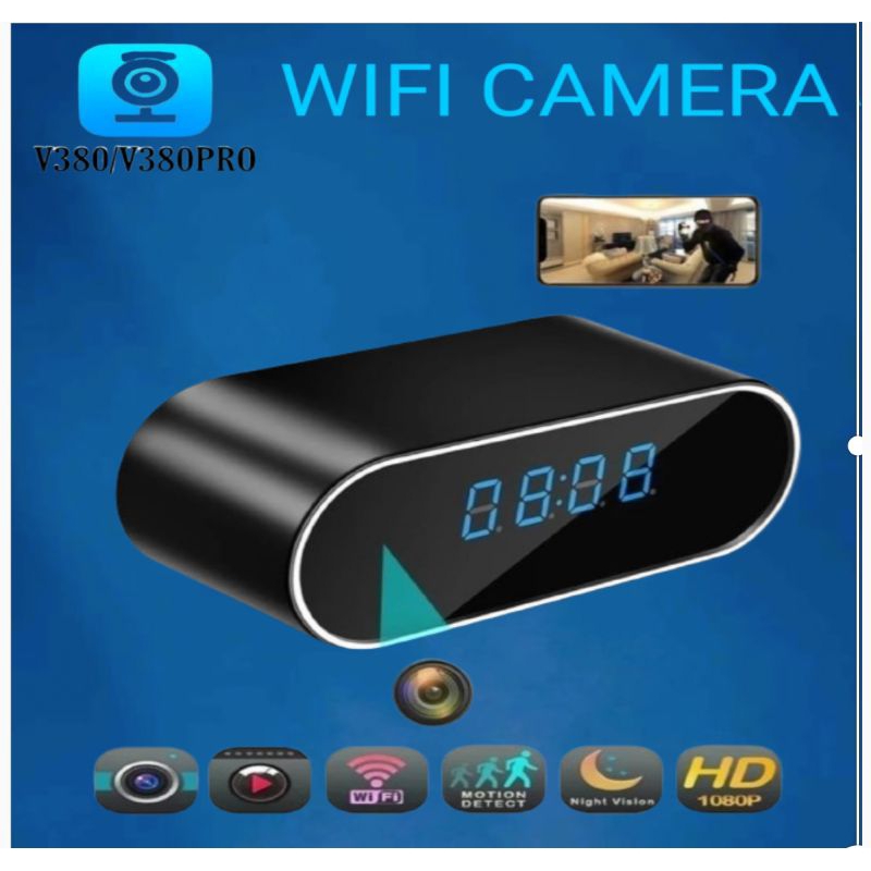 SPY CAM CCTV JAM MEJA WIFI IP CAMERA INTAI