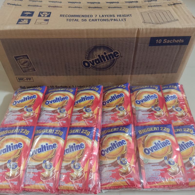 

Ovaltine chocolate malt drink (22g×10sachet×3links)× 8bags