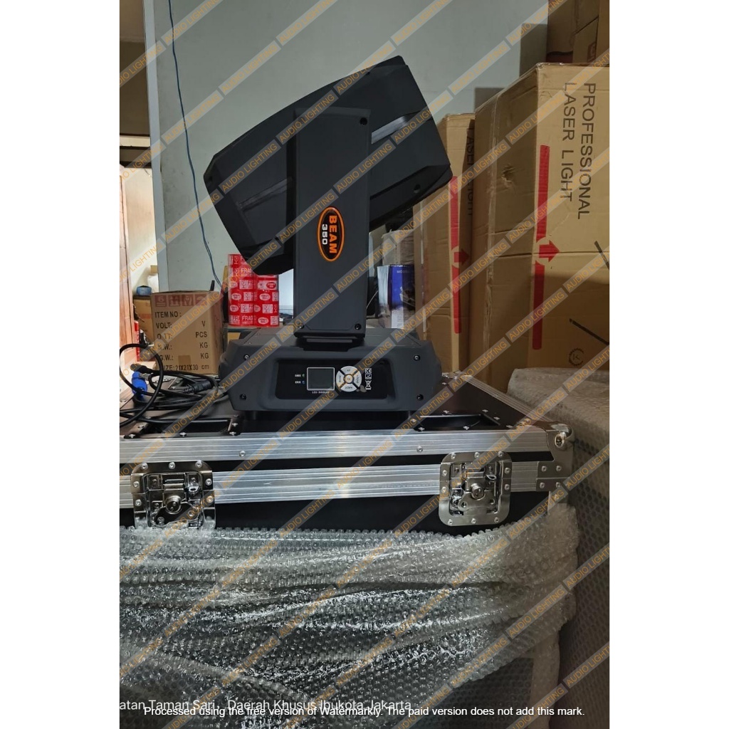 Moving Head Beam 350 watt fullcolor - Beam 350watt include hardcase sepasang