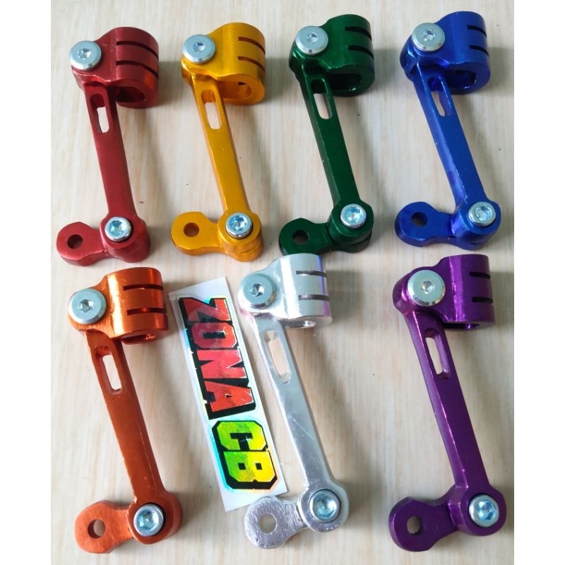 breket dudukan selang rem almunium model cnc motif tinggi panjang pendek pnp semua motor / dudukan t