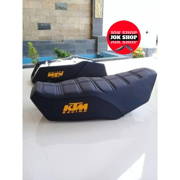 Jok Rx King Ktm kotak kotak Tahu Ktm hitam- Jok Rx King KTM Racing