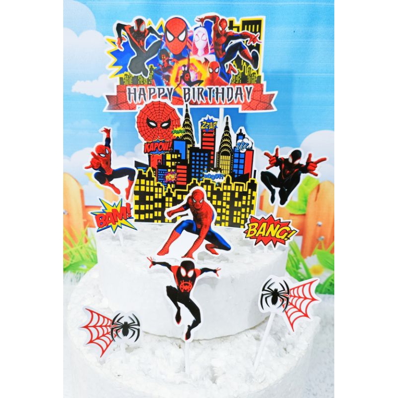 

cake topper/topper kue SPIDERMAN/hiasan kue SPIDERMAN XTRA