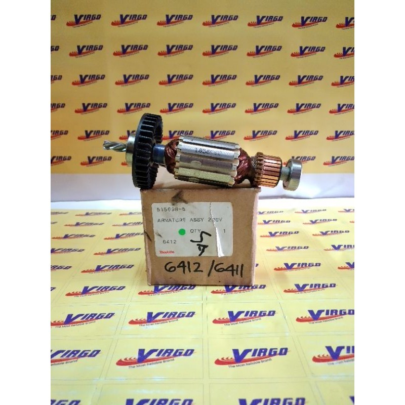 ORI MAKITA 6412/6411 ARMATURE ANGKER ORIGINAL ASLI MESIN BOR 10MM 2 ARAH MAKITA 6412 6411