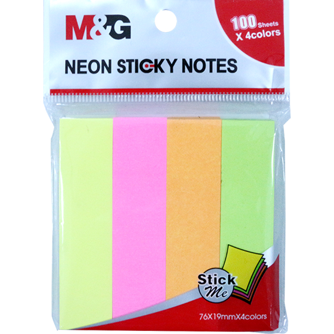 

Kertas Memo M&G Neon Color Sticky Notes YS-187 (12pcs)