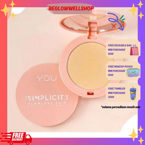 YOU Simplicity Flawless Compact Powder | Bedak Padat Dengan Hasil Yang Halus dan Tahan Lama