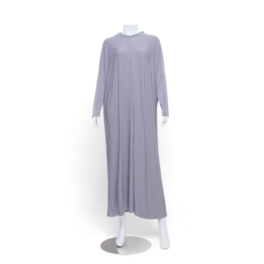 RnW | Neeya Abaya Dress - Gamis Abaya Syari Busui Friendly-Silver