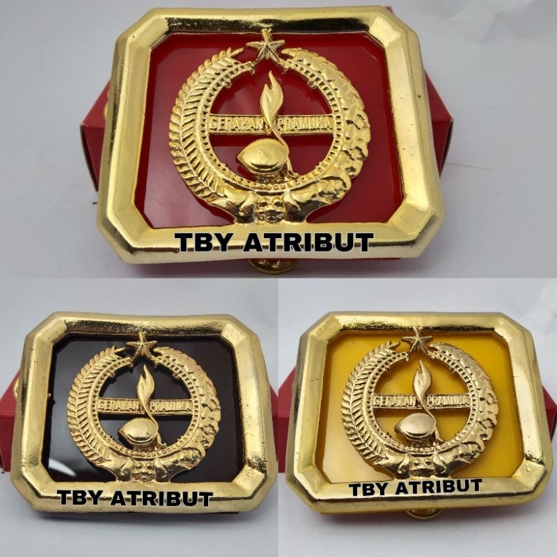 TATOP/EMBLEM PUTRA AKRILIK PRAMUKA PENEGAK/PENGGALANG/PANDEGA COR PREMIUM