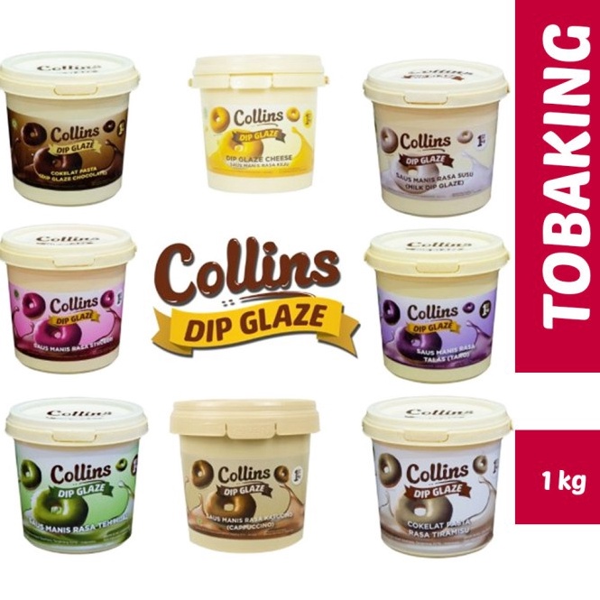 

ART L66K Collins Dip Glaze 1 kg Choco Crunchy Topping Kue Donut Pisang