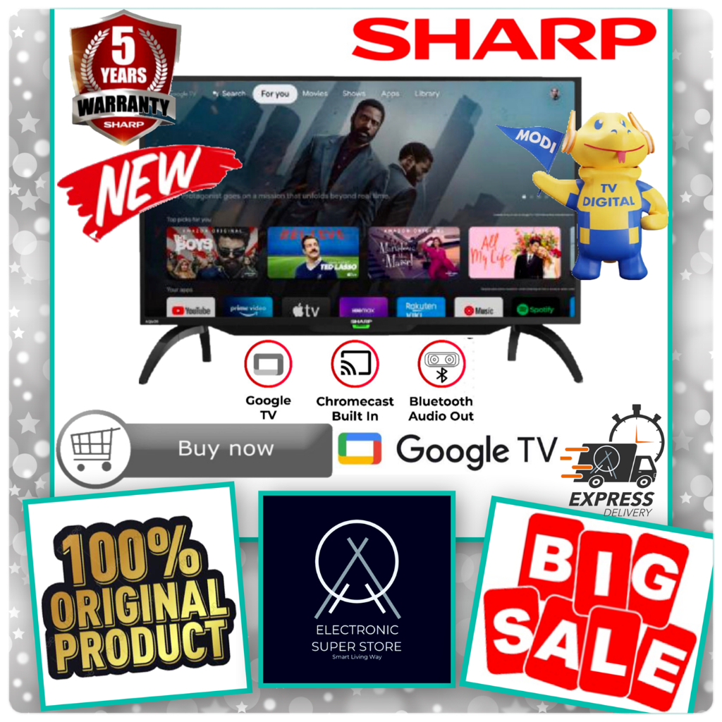 SHARP TV 2T-C42EG1I C42EG1 42EG1 TV LED 42INCH GOOGLE TV SMART TV DVB-T2 FHD LED SHARP