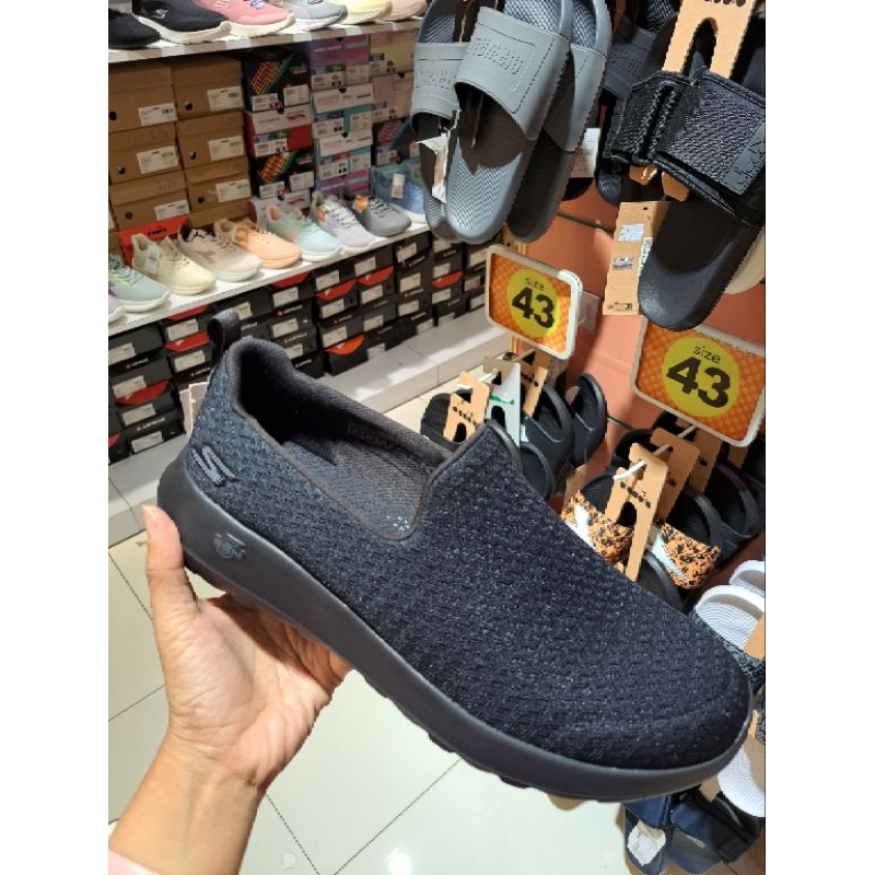 Skechers 54635/BBK sepatu skechers go walk max rejoice black