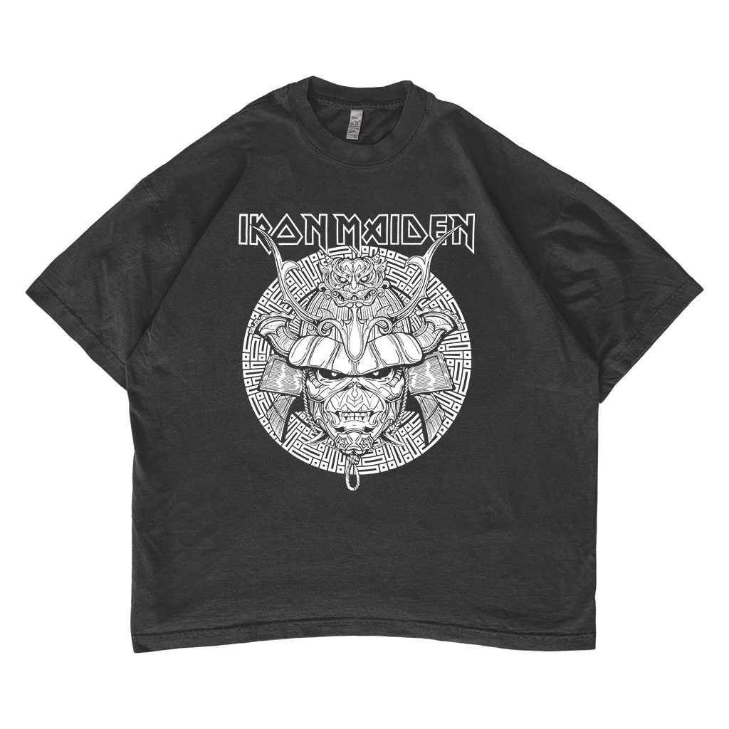 Kaos Iron Maiden Senjutsu Samurai Oversized T-shirt Vintage Band