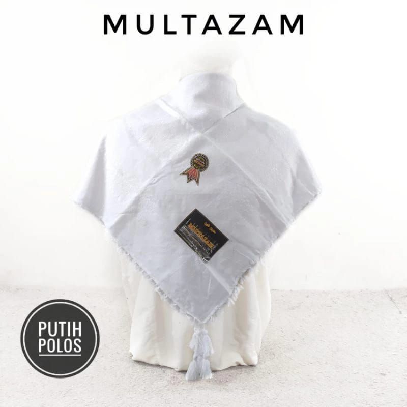 Surban Multazam Segiempat Putih Polos Ecer Grosir SN