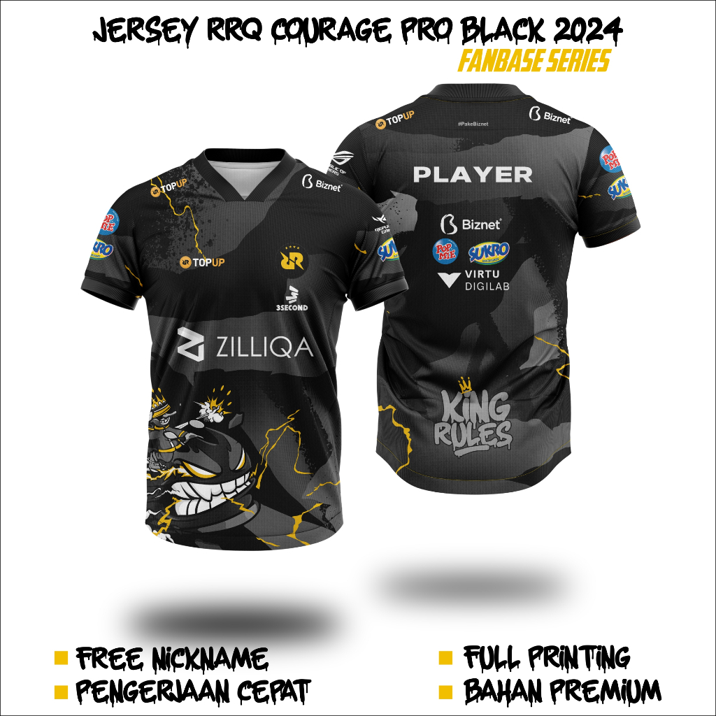 Jersey RRQ Courage PRO Black 2024