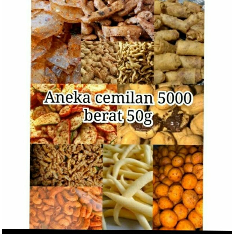 

ANEKA SNACK CEMILAN SERBA 5000 LENGKAP