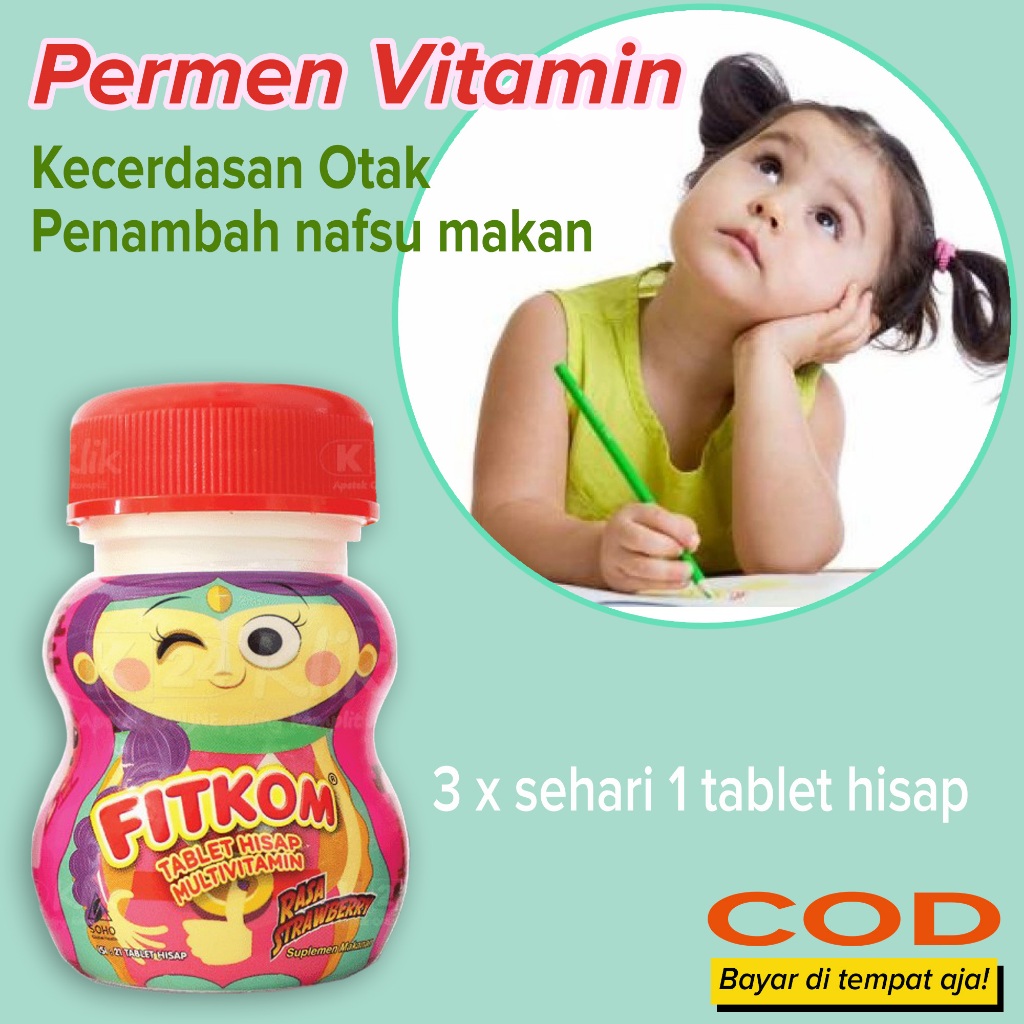 Permen Vitamin Kecerdasan otak Penambah nafsu makan memenuhi kebutuhan vitamin dan mineral pada anak