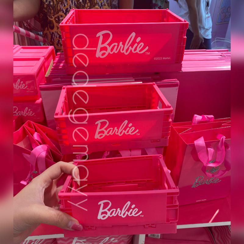 Miniso x Barbie Storage Box Lipat Serbaguna | Tempat Penyimpanan Barbie