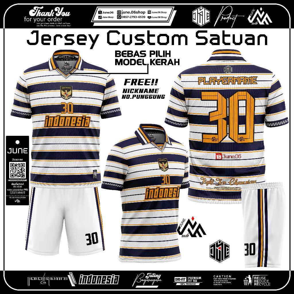 CUSTOM JERSEY RETRO SATUAN | JERSEY SEPAK BOLA | JERSEY FUTSAL | TERBARU | FREE DESAIN