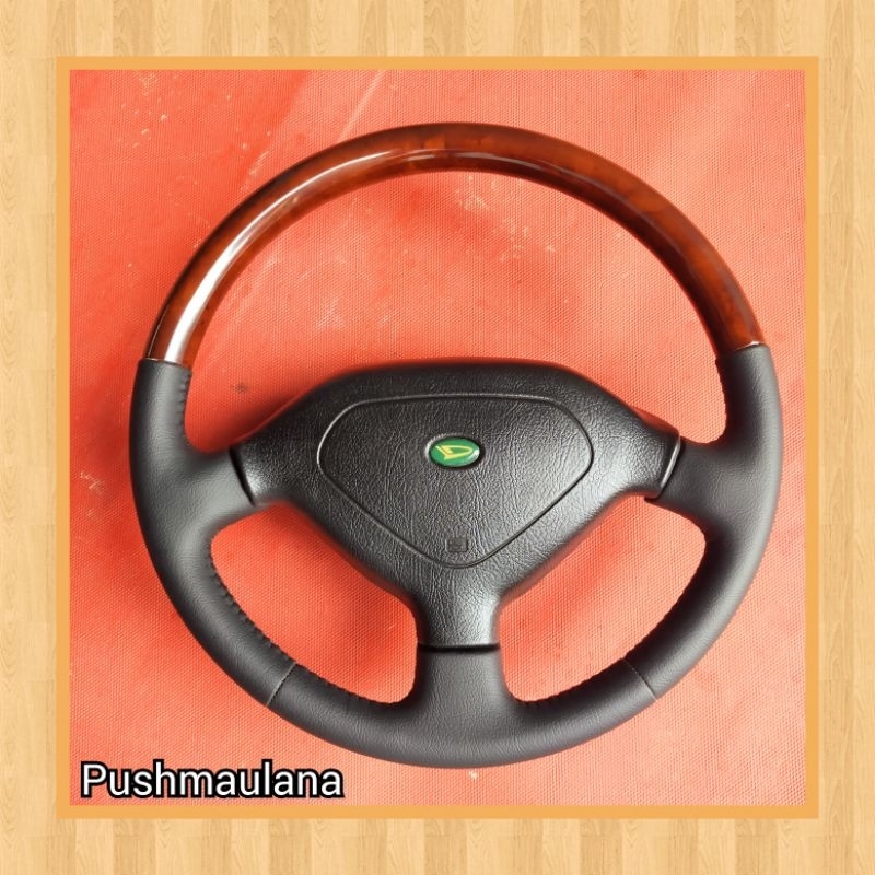 Setir Stir Feroza Wood - Taft Daihatsu Wood Leather