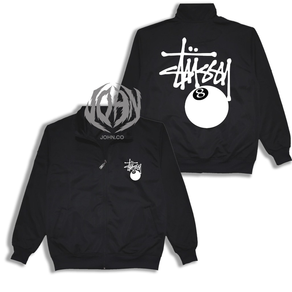 Jaket Tracktop Stussy 8 Ball Unisex / Jaket 8 Ball Stussy