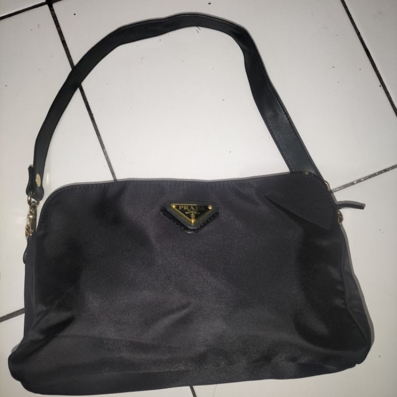 tas nylon ala prada (bukan ori) tas ketek /shoulder prelove