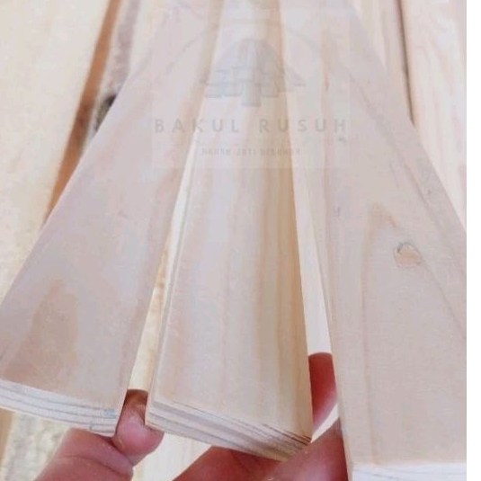 Lis reng kayu jati belanda wall panel halus ampelas lebar 3x120 cm