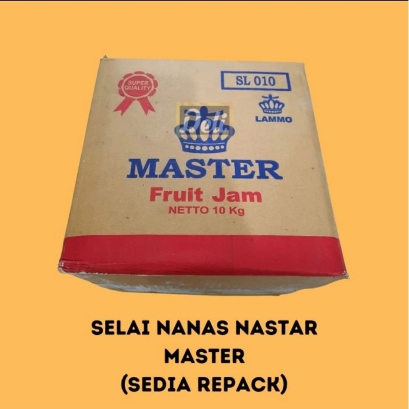 

Master Fruit Jam Selai Nanas Isian Nastar Berserat Kering Repack 500gr