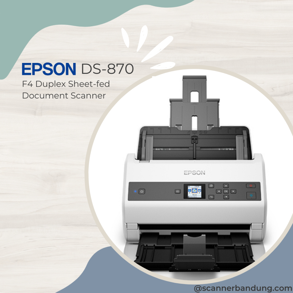 scanner Epson WorkForce DS-870 - DS870 - DS 870 Scanner ADF 65 ppm