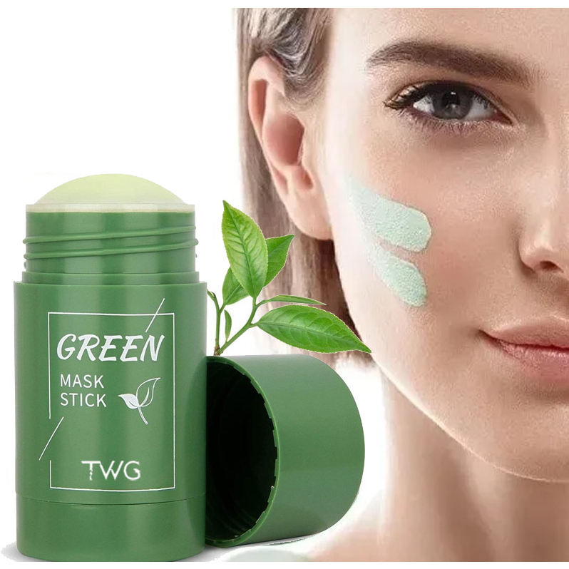 TWG Meidian Green Mask Stick 100% | Masker Wajah Penghilang Komedo & Memperkecil Pori - Pori | TWG S