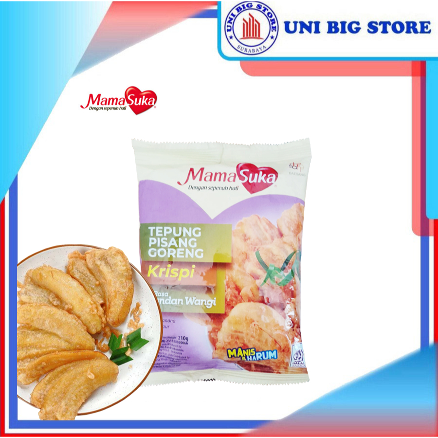 

Mamasuka Tepung Pisang Goreng Pandan Wangi 210 gr Mama Suka