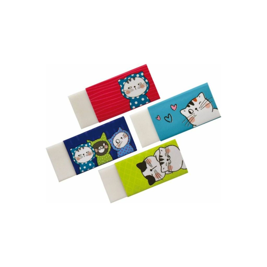 

Penghapus Pensil M&G AXP963J1 "So Many Cats" White Eraser 4B Small Size 12pcs
