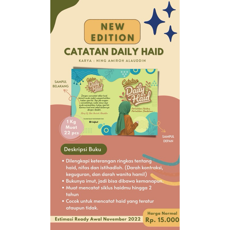 

BUKU CATATAN DAILY HAID