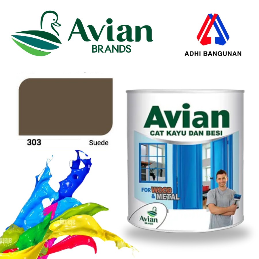 Cat Minyak Cat Kayu dan Besi AVIAN - Suede 303