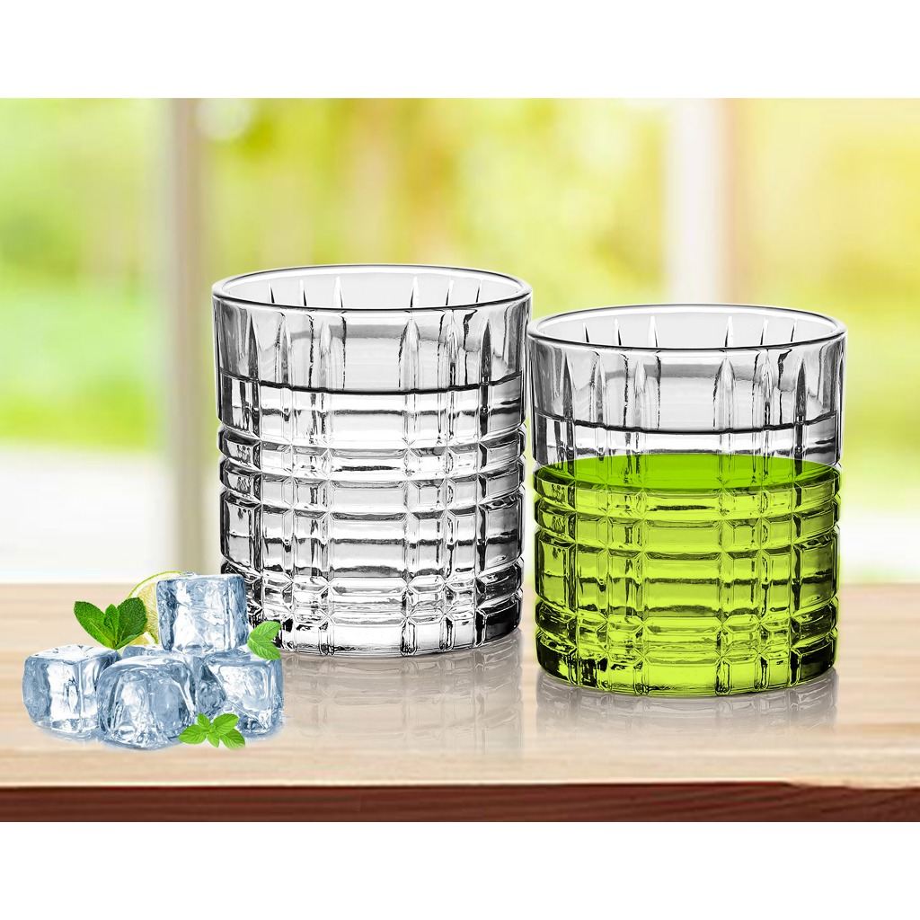 Gelas Kaca Pendek Cangkir Cafe Wine Whiskey Wiski Glass Beling Bening Monaco Gelas Set 6 315ml