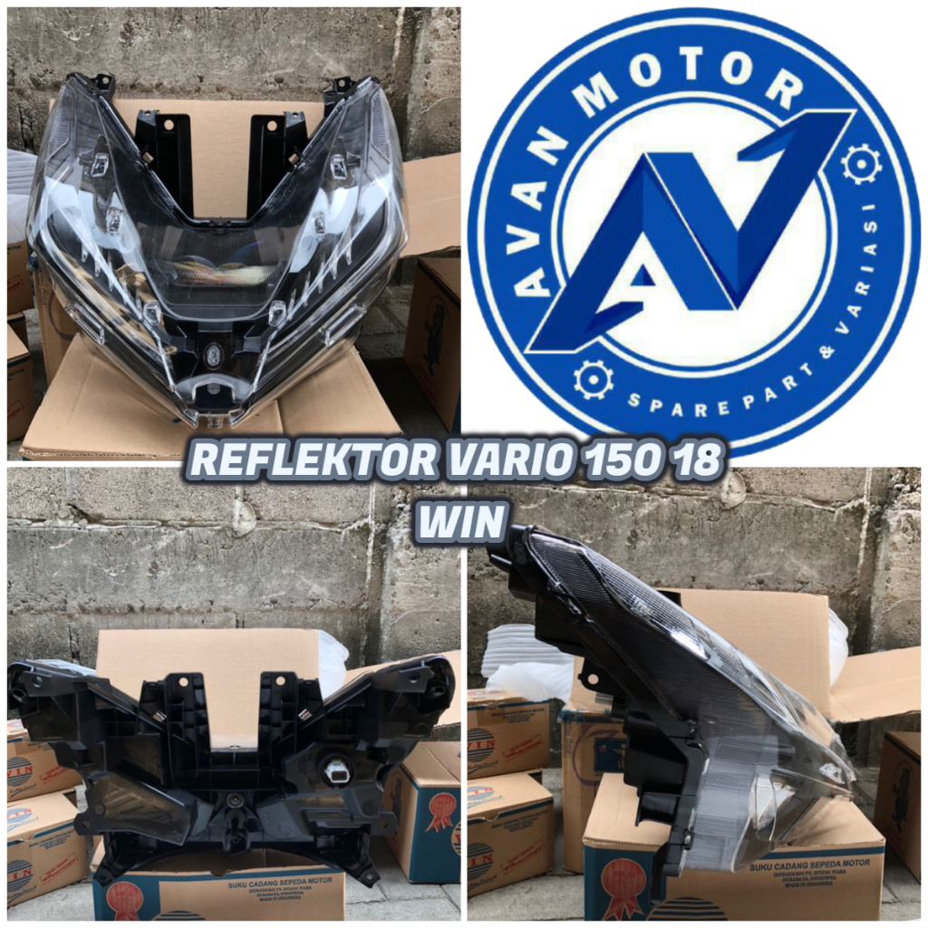 REFLEKTOR HEADLAMP VARIO 150 2018 LED WIN || LAMPU DEPAN VARIO 150 2018-2020 LED MERK WIN