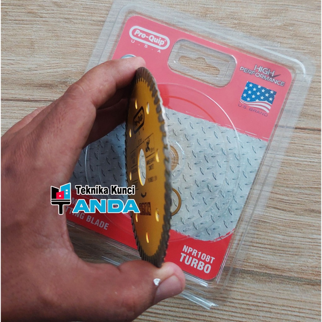 Pisau Potong Granit TURBO SLim Pro QUip USA - Diamond Cutting Blade Turbo - Mata Potong Granit Keram