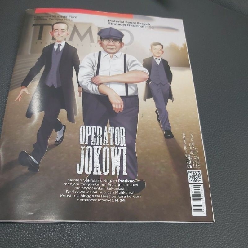 Majalah Tempo Terbaru Operator Jokowi 29 Januari s.d 2Februari 2024
