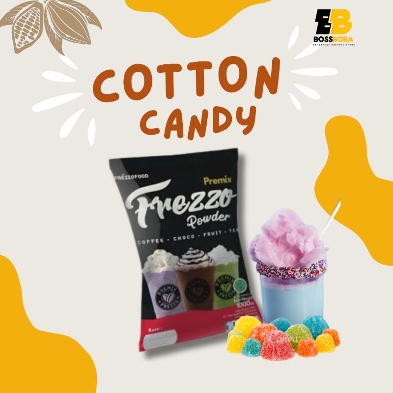 

Bubuk Minuman Rasa Cotton Candy Premix Frezzo Powder Drink 1kg/Minuman Kekinian Murah/Bossboba