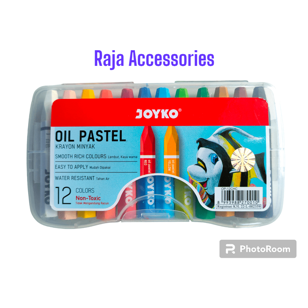 

CRAYON JOYCO TITI OIL PASTEL 12 WARNA