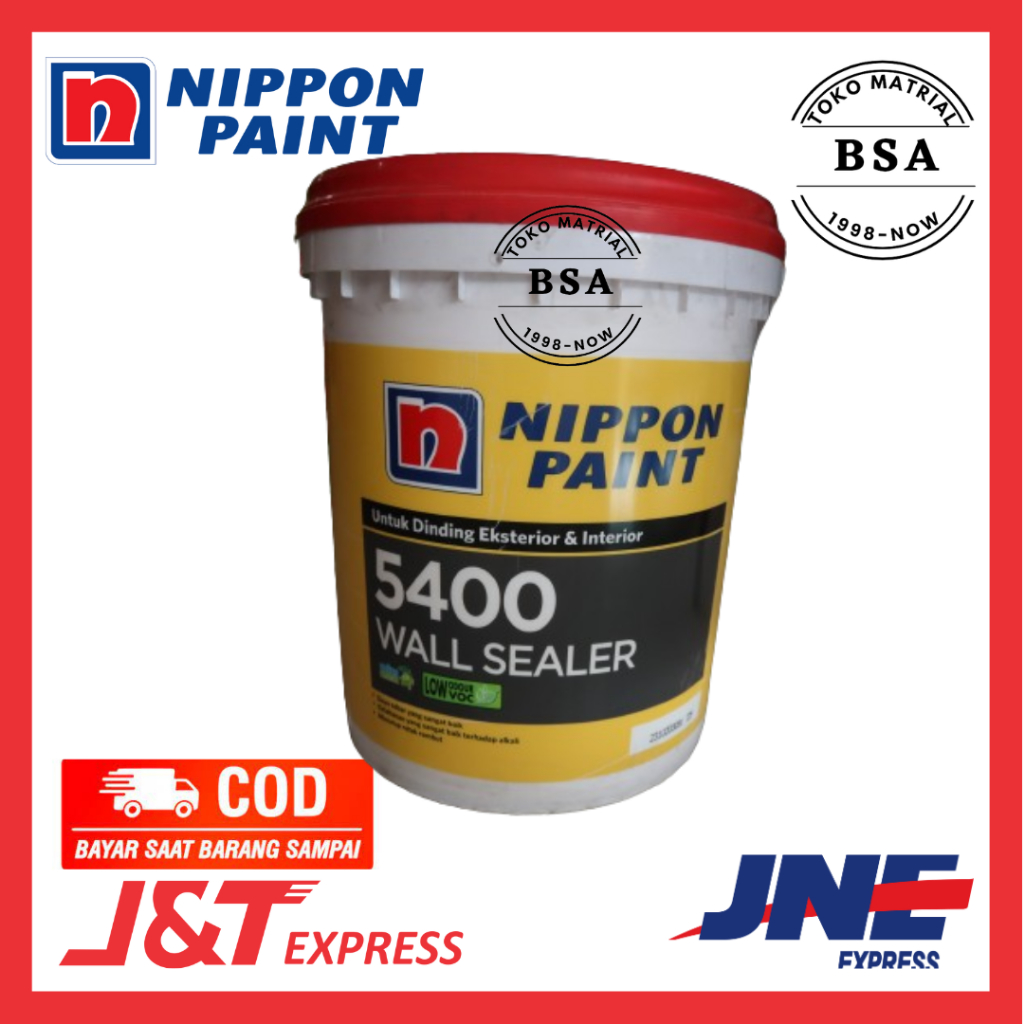 CAT DASAR DINDING INTERIOR DAN EXTERIOR 5400 WALL SEALER NIPPON PAINT 20 KG