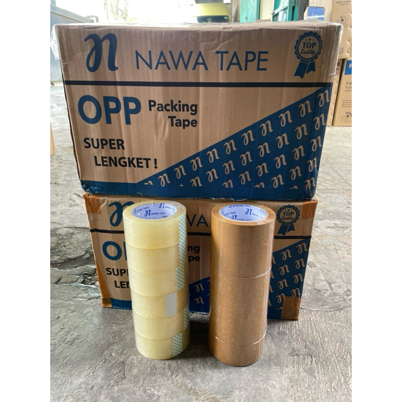 

(72pcs) Lakban Nawa Tape 45x100 Real 1 Duss Lampung Grosir