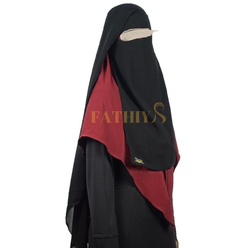 Cadar long yaman NON poni sifon silky nyaman lembut syari