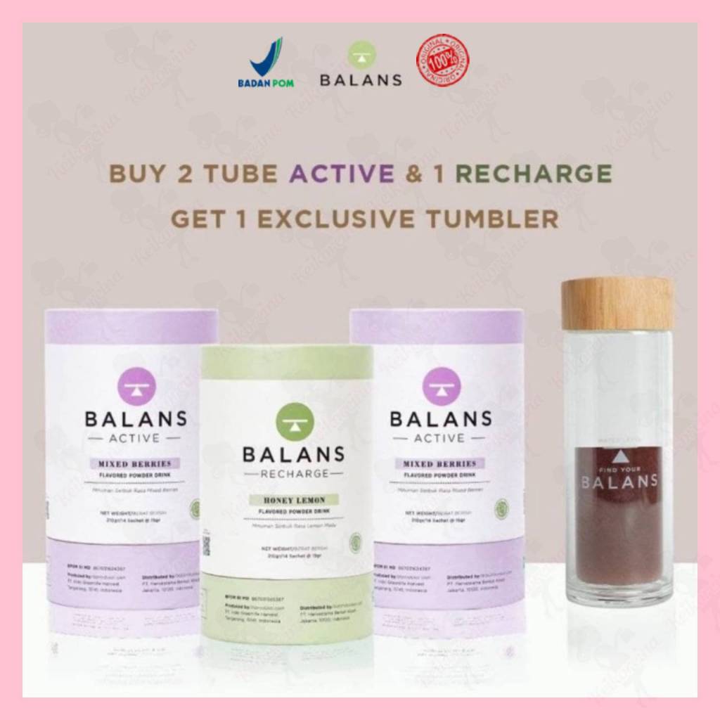 

BALANS Buy 3 Mix (Active / Recharge / Lite) Free Exclusive Tumbler