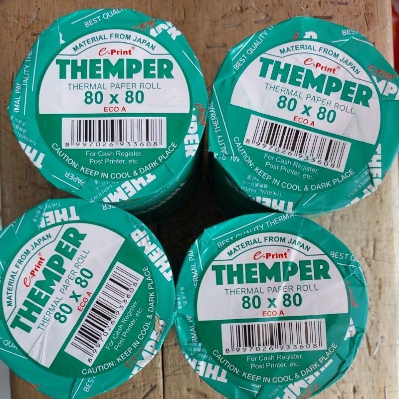 

KERTAS STRUK THERMAL THEMPER 80X80 / Kertas termal kasir printer