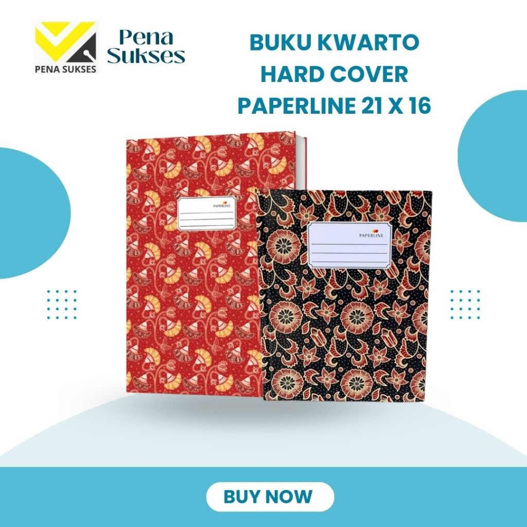 

Buku Kwarto Hard Cover Paperline 21x16