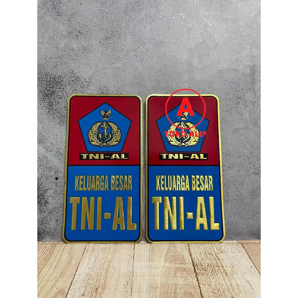 Stiker Plat TNI AL (B) - Stiker Plat - Stiker TNI AL Plat Besar