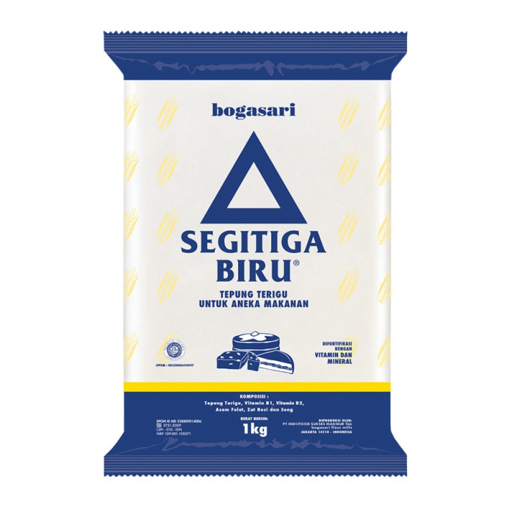 

Bogasari Segitiga Biru Tepung Terigu 1 Kg