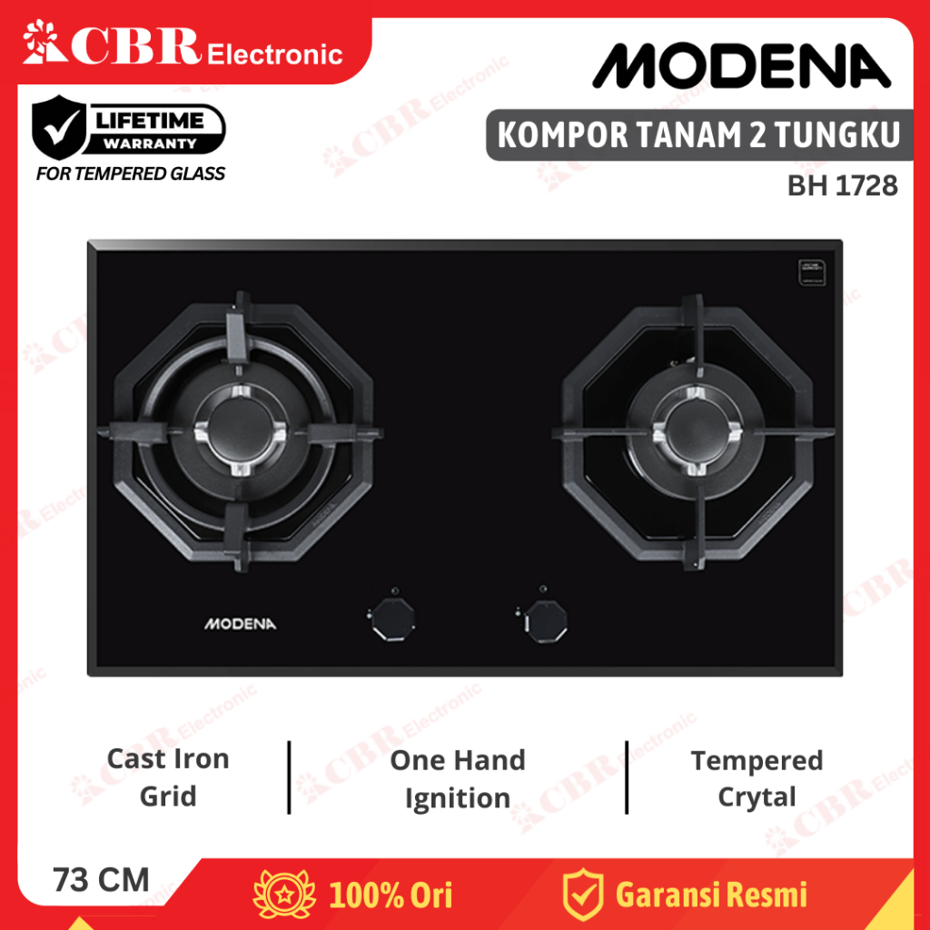 Kompor Tanam MODENA 2 Tungku BH 1728
