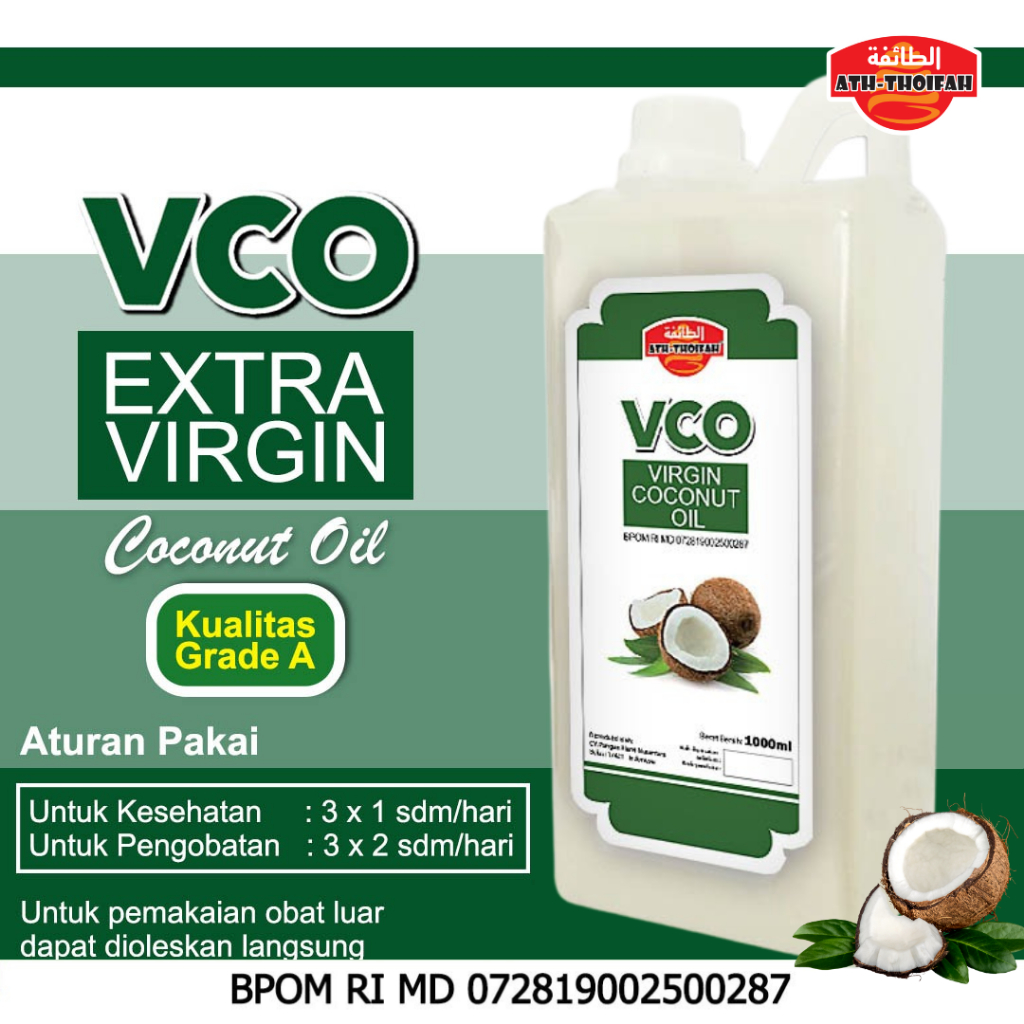 

VCO | Minyak Kelapa Amunisi Diet KETO Minyak Extra Virgin 1 Liter