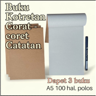 

Buku tulis latihan soal kotretan catatan
